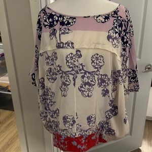 DVF Floral Print Blouse